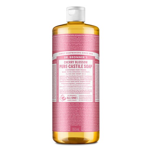 닥터브로너스 퓨어 캐스틸 솝 바디워시 체리블라썸, 1개, 950ml