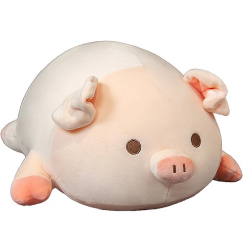 네이처타임즈 안고자는 돼지 인형, 50cm, 혼합색상, 1개