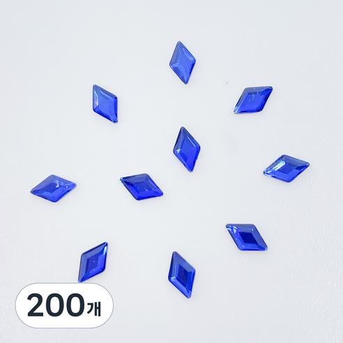 메이브라운 네일스톤 대용량 미니다이아 3 x 5 mm, 블루, 200개