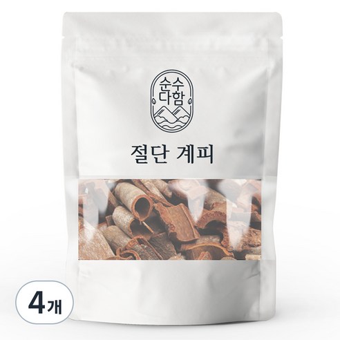 순수다함 절단계피, 200g, 4개