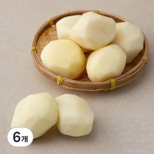 친환경 깐감자(햇), 500g, 6개