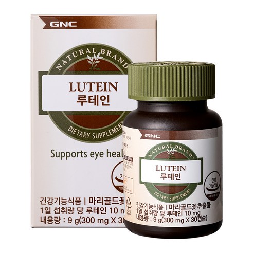 GNC 루테인 (300mg 30캡슐 30일분) 6병 총6개월분, 30정, 6개