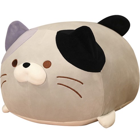 네이처타임즈 동글동글 고양이 인형, 그레이, 30cm
