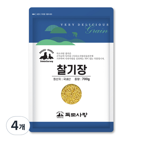 독도사랑 찰기장, 700g, 4개