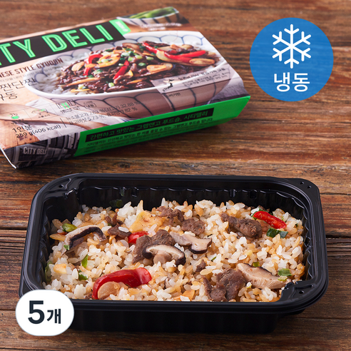 삼립 시티델리 단짠단짠 규동 (냉동), 259g, 5개