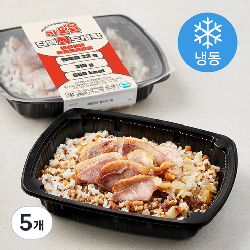 라온콕 단백짱 데리야끼 훈제 오리덮밥 (냉동), 310g, 5개