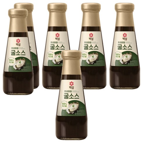백설 프리미엄 굴소스, 210g, 6개