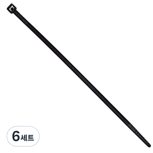 아바드 케이블 타이, 6세트, 흑색
