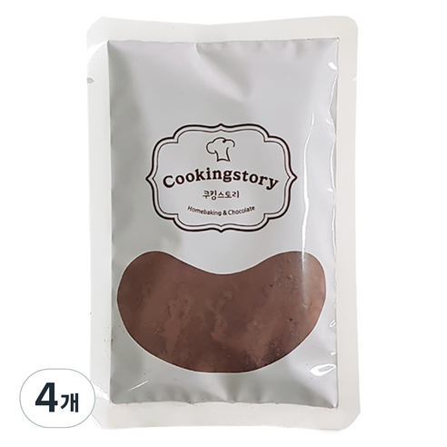 쿠킹스토리 코코아 파우더, 200g, 4개