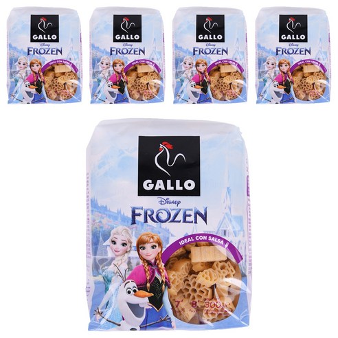 GALLO 디즈니 겨울왕국 파스타, 300g, 5개