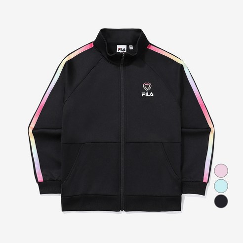 휠라키즈 여아용 걸스 레인보우 하트 집업 FK2FTF1110F