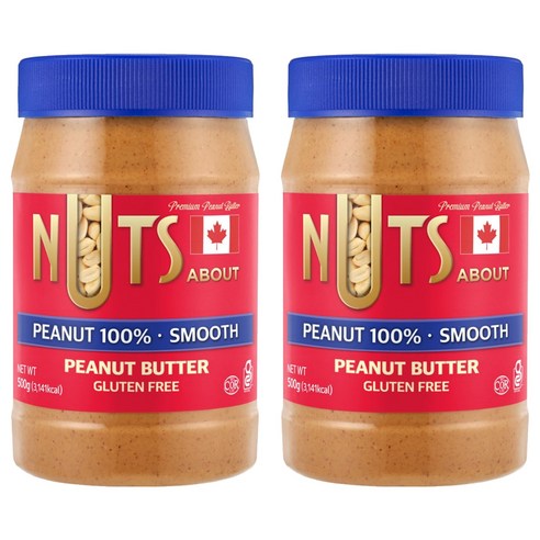 넛츠어바웃 100퍼센트 땅콩버터 스무스, 2개, 500g