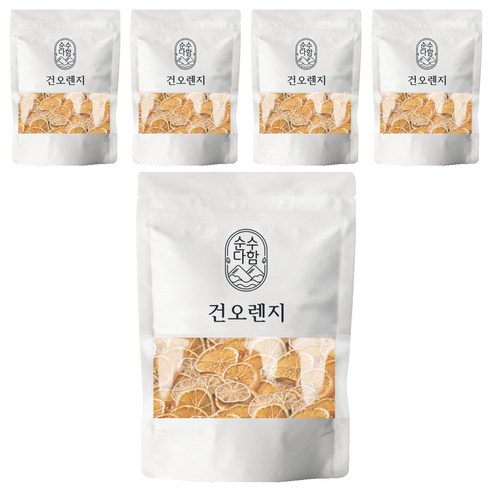 순수다함 건오렌지 슬라이스 오렌지차, 50g, 1개입, 5개