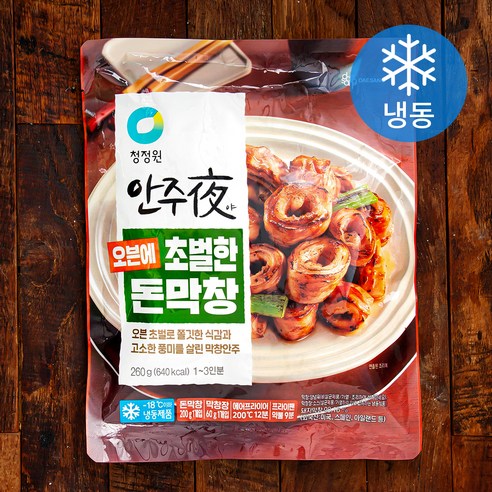 청정원 안주야 오븐에 초벌한 돈막창 (냉동), 260g, 3팩