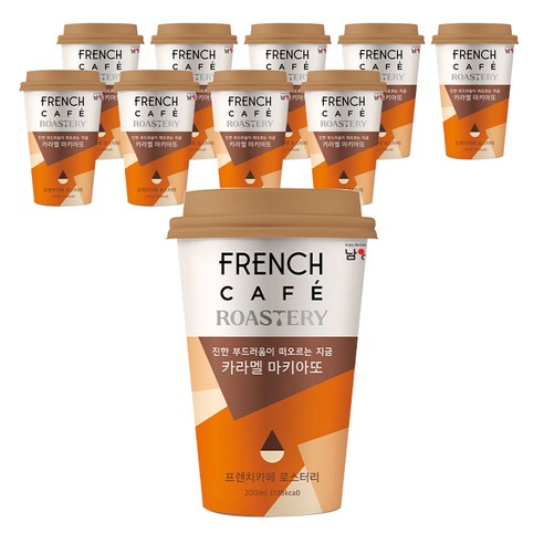 프렌치카페 로스터리 카라멜 마키아또, 200ml, 10개