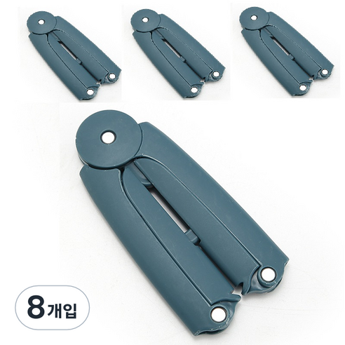 트라카이 휴대용 접이식 미니 옷걸이, 블루, 8개입