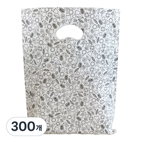 비닐 통통리본 링봉투 100p, 화이트, 300개