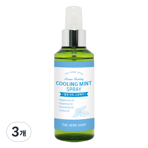 더허브샵 쿨링 민트 스프레이, 150ml, 3개