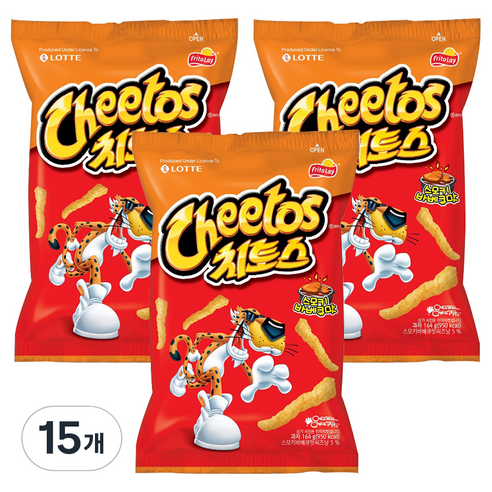 롯데제과 치토스 바베큐맛, 164g, 15개