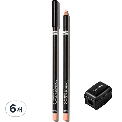 더샘 커버 퍼펙션 컨실러 펜슬, 살몬 베이지, 6개