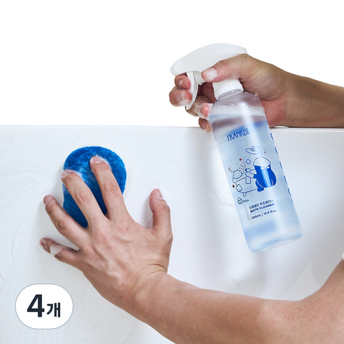 FRANKLIIN 거품형 아기 욕조 클리너, 500ml, 4개