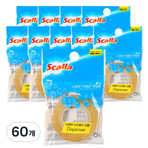 Scalla 골드테이프 리필 G1230R, 60개