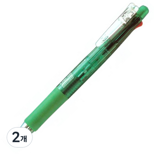 클립온 멀티 다색펜 B4SA1, 그린, 2개