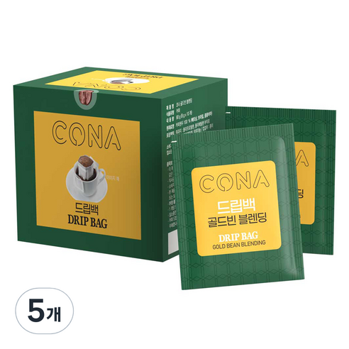 CONA 드립백 골드빈블렌딩, 8g, 5개, 10개입