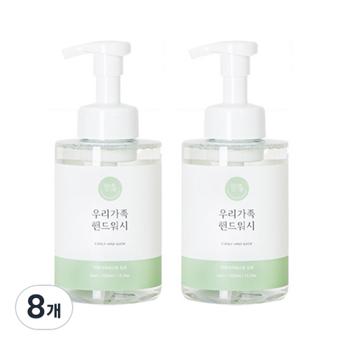 엄마랑아기랑 우리가족 핸드워시, 500ml, 8개