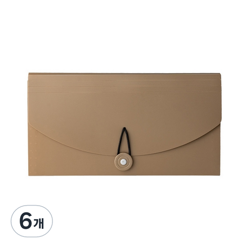 CareFree 사무실 영수증 정리함 RA-10, 브라운, 6개
