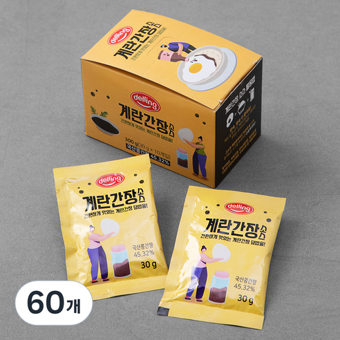 델링 계란간장소스, 30g, 60개