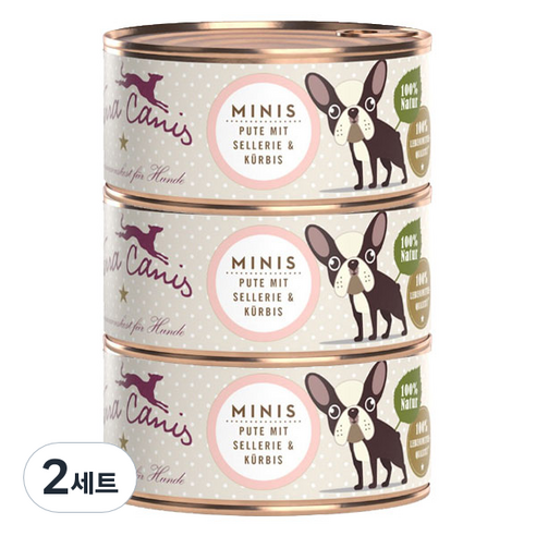 테라카니스 미니 칠면조와 샐러리 강아지 습식사료 3p, 칠면조, 100g, 2세트