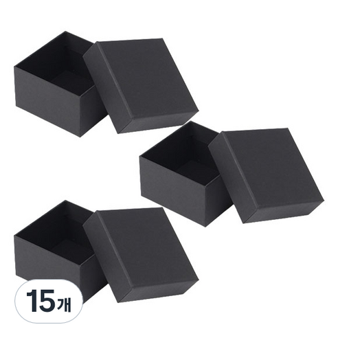 스페셜 모던 선물상자 9.5 x 9.5 cm, 15개, 블랙