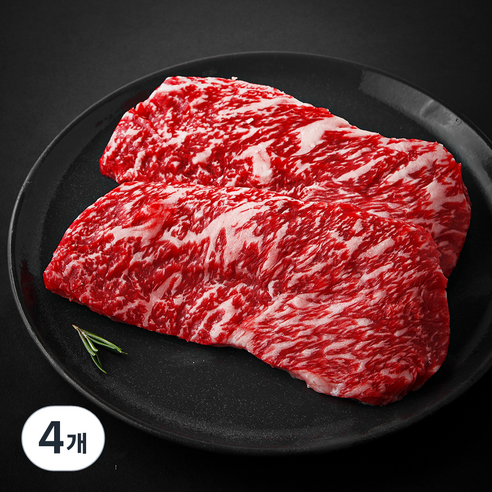 한우맘 한우 채끝 1등급 구이용 (냉장), 200g, 4개
