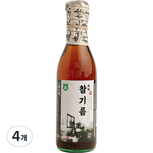 꼬마 참기름, 350ml, 4개