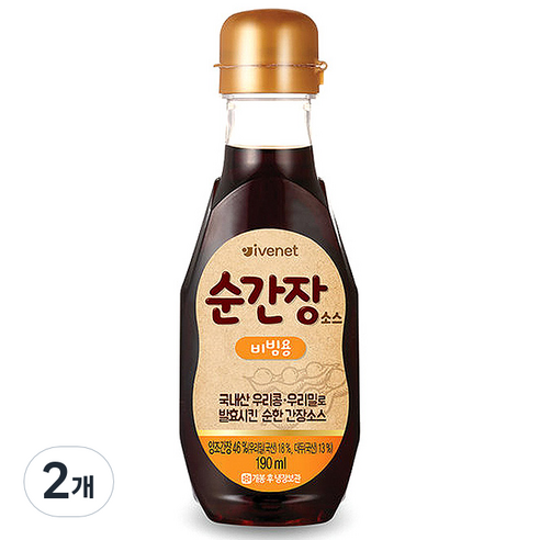 아이배냇베베 순간장 소스 190ml, 비빔용, 2개