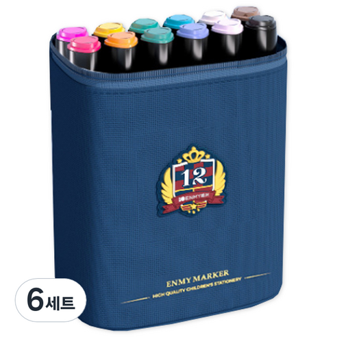 투코비 아크릴 다용도 마카 대용량 12색 세트, 6세트
