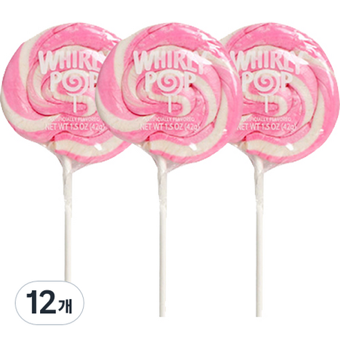 휘리팝 버블껌향 막대사탕, 42g, 12개