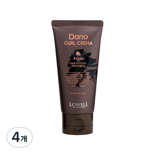 로웰 도노 미니 헤어 컬 크레마, 70ml, 4개