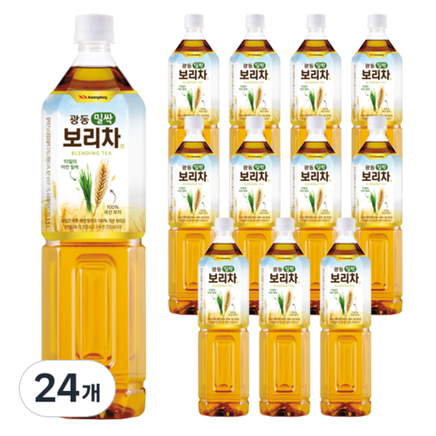 광동 밀싹 보리차, 1.5L, 24개