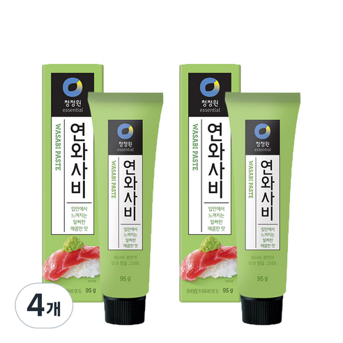 청정원 연와사비, 95g, 4개