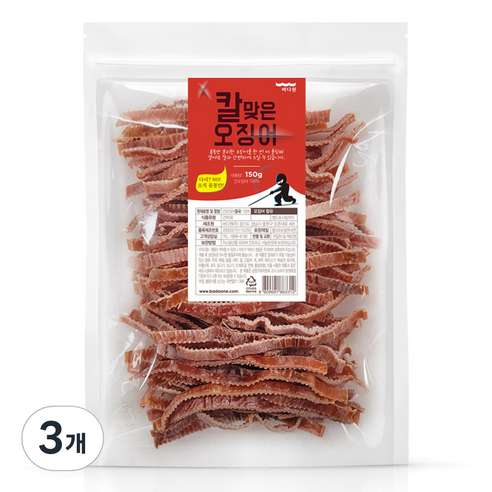 바다원 칼맞은 오징어, 150g, 3개