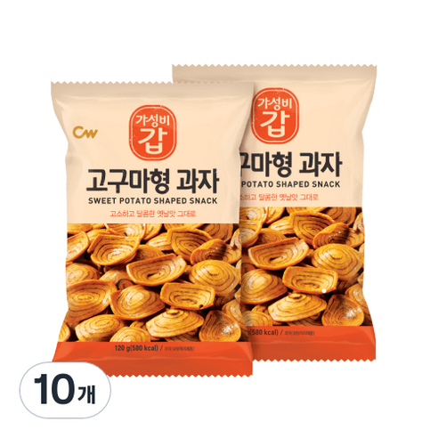 청우 고구마형과자, 120g, 10개