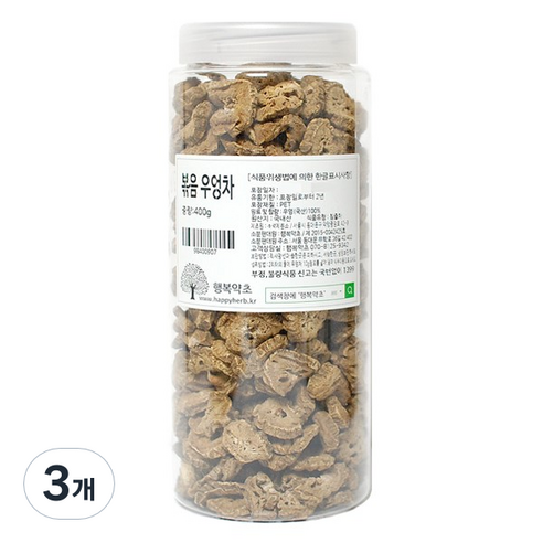 행복약초 볶음 우엉차, 400g, 1개입, 3개