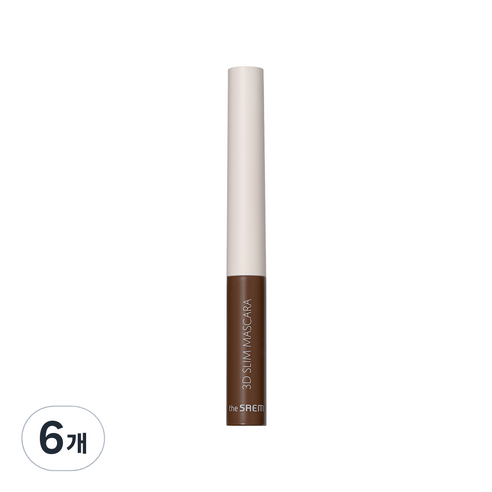 더샘 샘물 3D 슬림 마스카라 4g, 브라운, 6개