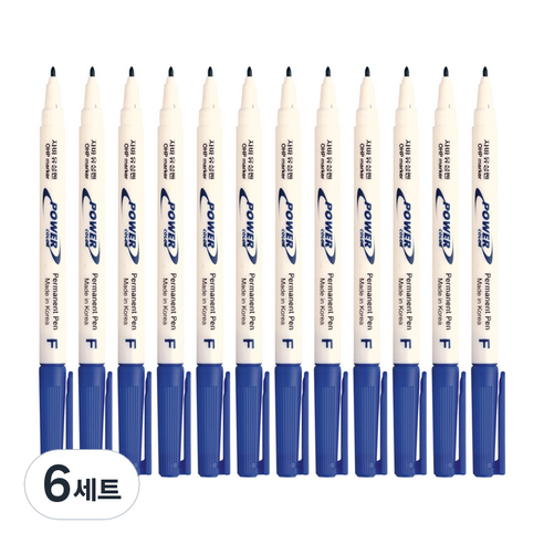자바펜 파워 유성펜, 파랑, 72개