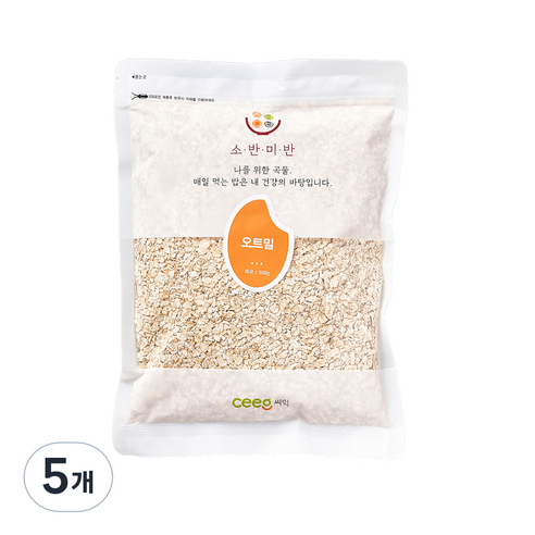 씨익 소반미반 오트밀, 500g, 5개