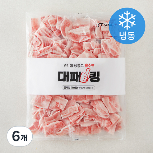 대패킹 진짜 정삼겹 옛날냉삼 (냉동), 2kg, 6개