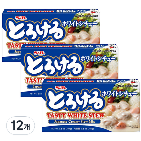 에스앤비 테이스티 화이트 스튜, 12개, 160g