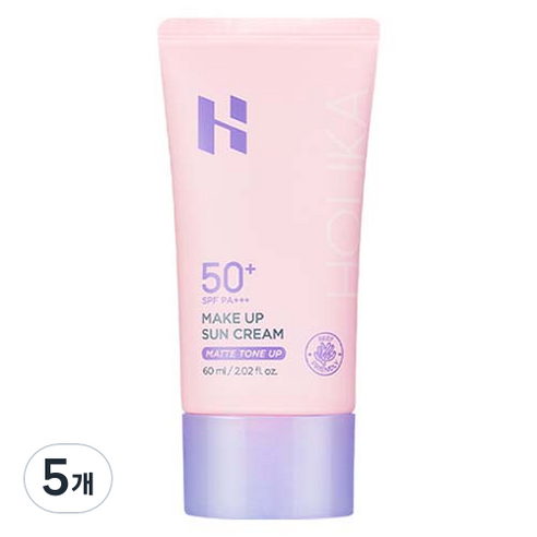 홀리카홀리카 메이크업 선크림 SPF50+ PA+++, 60ml, 5개